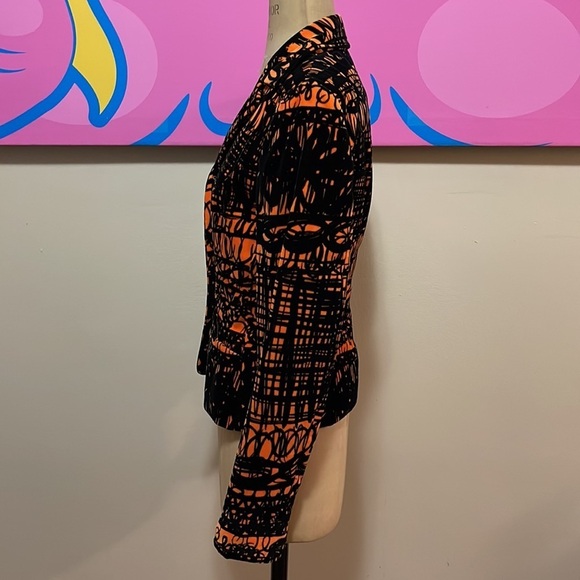 Moschino Cheap Chic Orange Black Velvet Blazer The Nanny - Picture 8 of 14